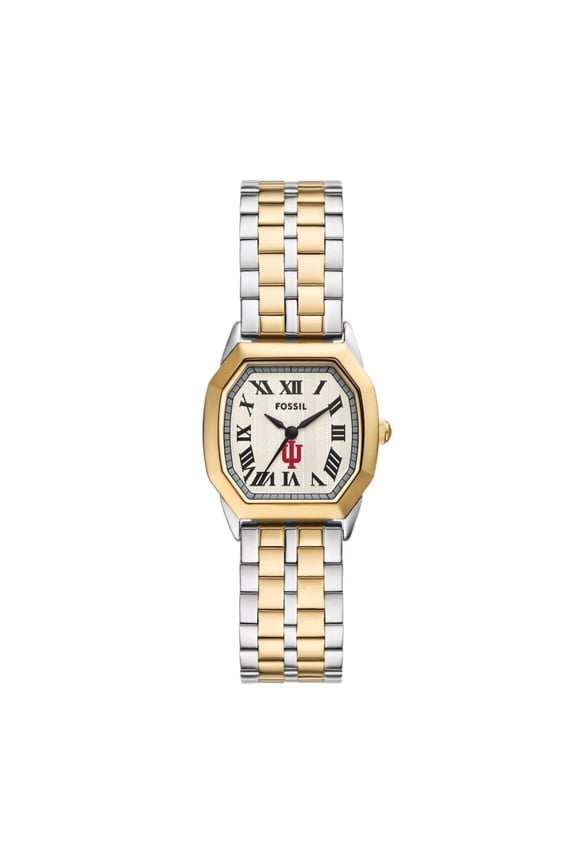 Indiana Hoosiers Harlow Three-Hand Two-Tone Stainless Steel Watch