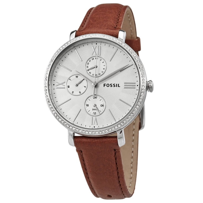 Fossil Jacqueline Multi-Function Quartz Crystal Silver Dial  display picture 1