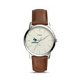 thumbnail image 1 of Fossil Johns Hopkins Blue Jays The Minimalist Brown Leather Watch, 1 of 1