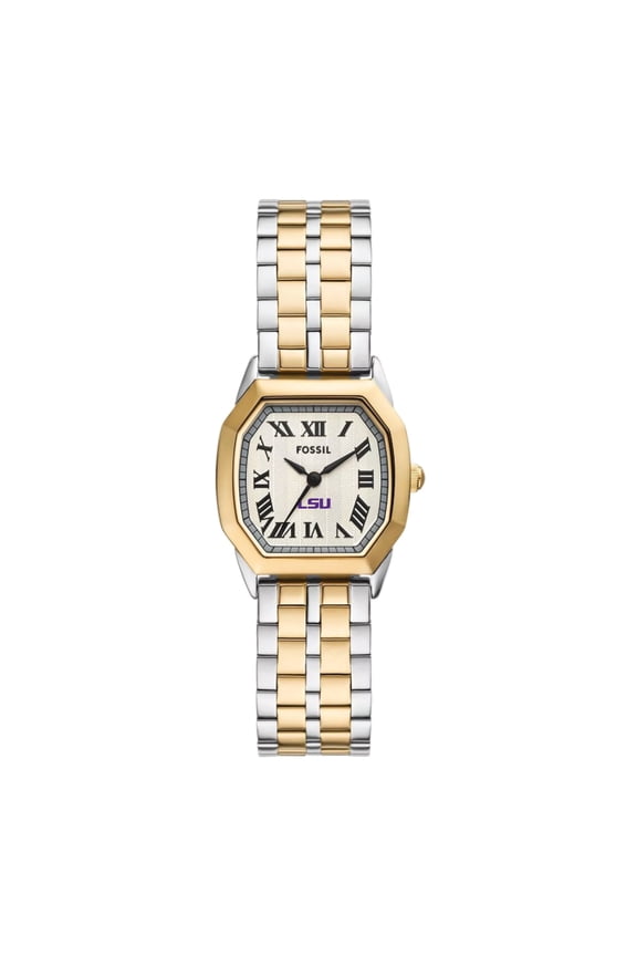 LSU Tigers Harlow Three-Hand Two-Tone Stainless Steel Watch