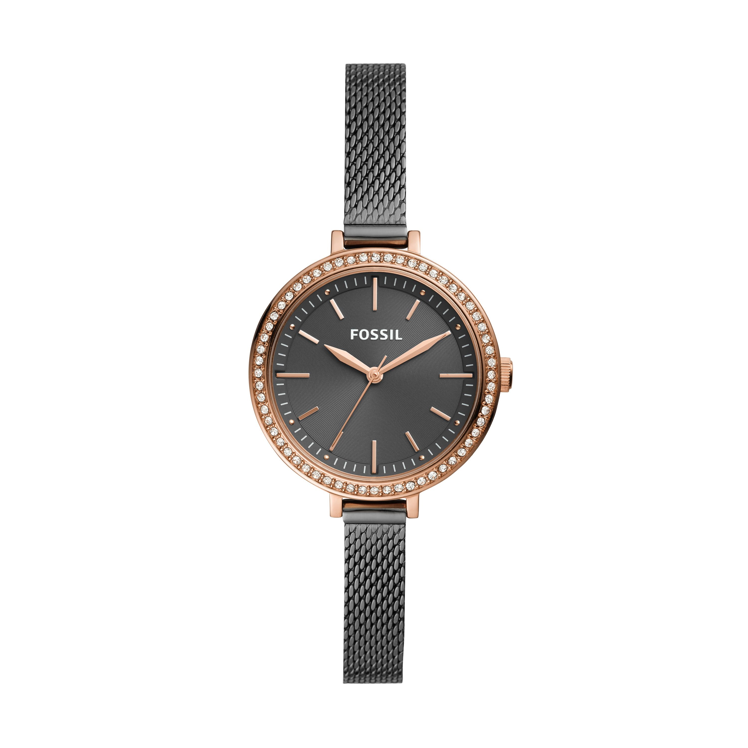 Fossil 22mm smoke sale steel mesh bracelet