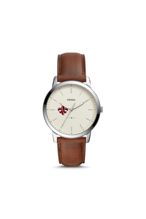 Louisiana Ragin' Cajuns The Minimalist Leather Watch