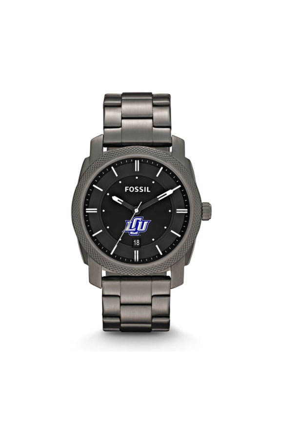 Lubbock Christian Chaparral Machine Smoke Stainless Steel Watch