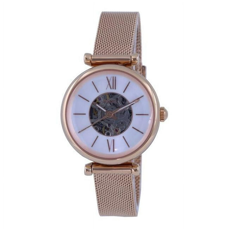 Fossil ME3188 Womens Carlie Mini Skelton Mother of Pearl Dial