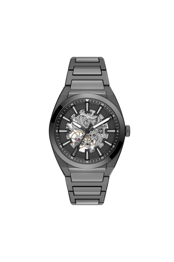 Men's Everett Automatic, Smoke-Tone Stainless Steel Watch