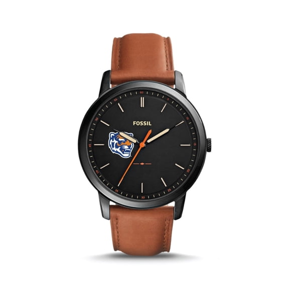 Fossil Memphis Tigers The Minimalist Slim Light Brown Leather Watch