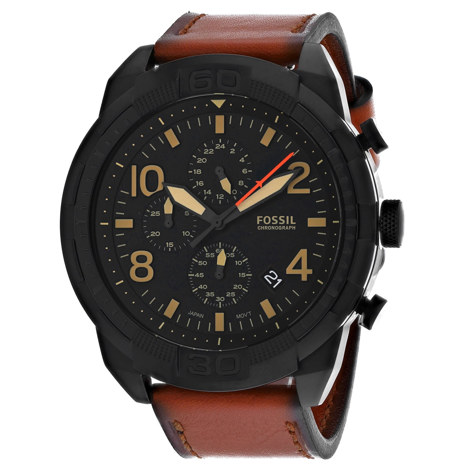 Fossil Men's Bronson Chronograph, Black-Tone Stainless Steel Watch