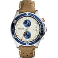 thumbnail image 1 of Fossil Men's CH2951 Wakefield Sport Cream Dial Tan Leather Strap Chronograph Watch, 1 of 2