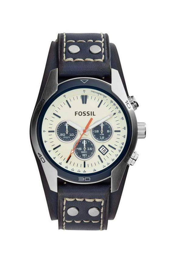 Men's CH3051 Coachman Chronograph Blue Leather Watch