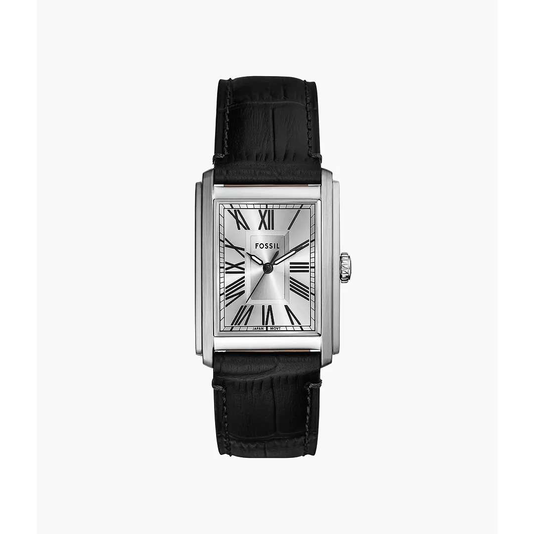 Fossil CARRAWAY グリーンクロコ 腕時計 クォーツ FS6077 Carraway Three-Hand Green Croco LiteHide™ Leather Watch