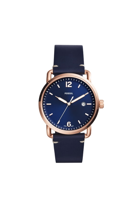 Men's Commuter Blue Dial Leather Watch FS5274