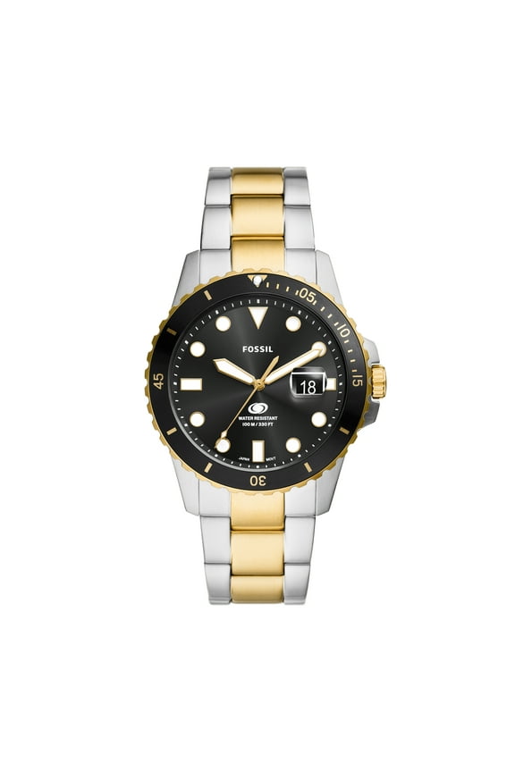 Men's Fossil Blue Dive Three-Hand Date, Stainless Steel Watch