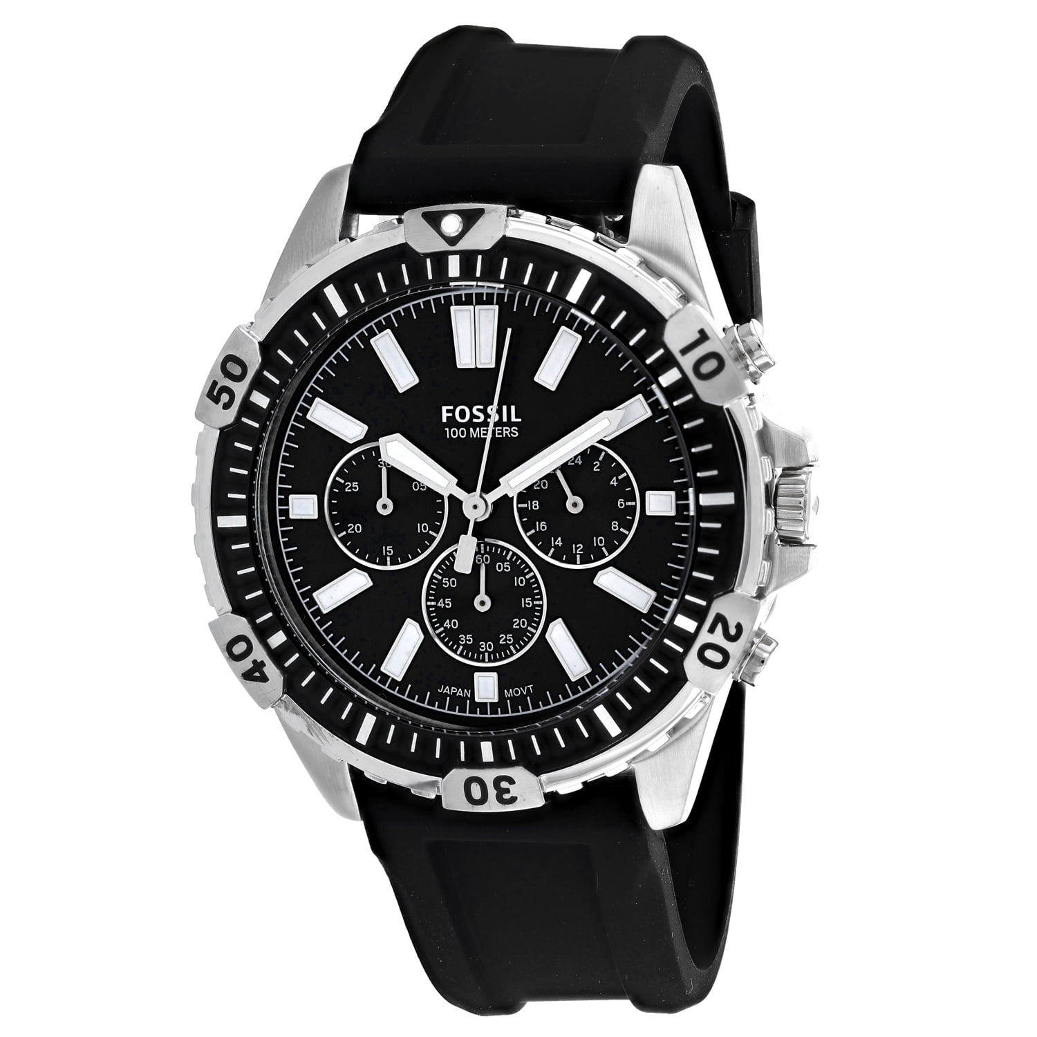 Fossil Men's Garrett Black Dial Watch - FS5624 - Walmart.com