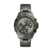 Fossil Mens Garrett Chronograph, Smoke-Tone Stainless Steel Watch, FS5621