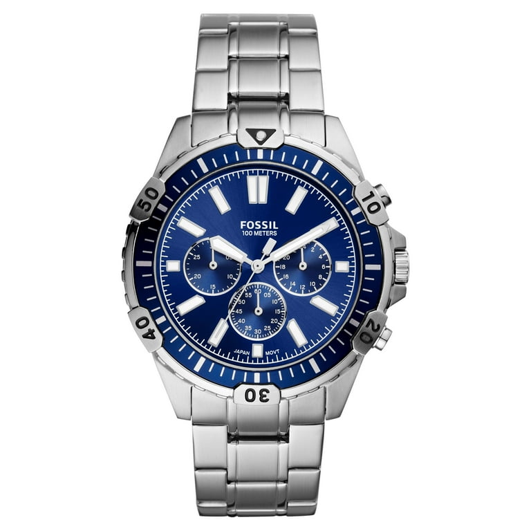 Fossil Men s Garrett Chronograph Stainless Steel Watch FS5623 Walmart