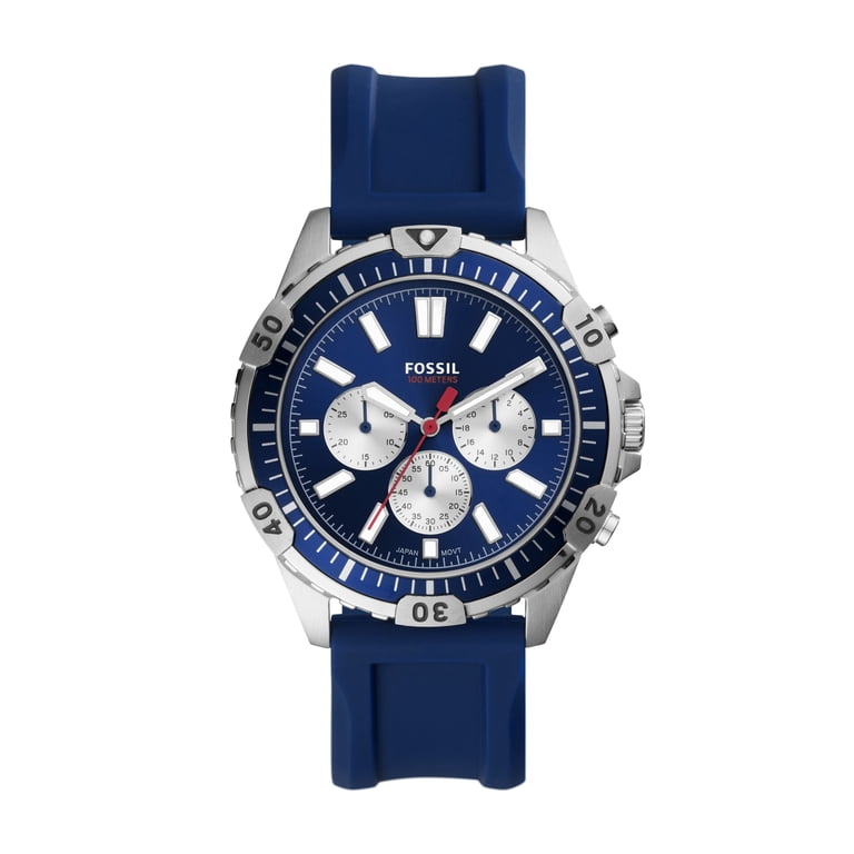 Fossil Orologio Uomo FS5706 – Cronografo Bicolore Acciaio, Vetro Minerale, Movimento Al Quarzo, Cinturino 22 Mm, Impermeabile 5 ATM