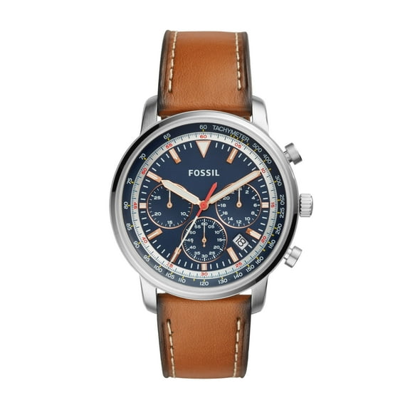 Fossil Men's Goodwin Chronograph Leather Watch (Style: FS5414)