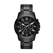FOSSIL Men's Grant Chronograph Black Stainless Steel Watch(Style: FS4832)