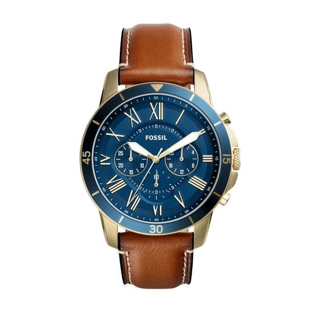 Fossil Men's Grant Chronograph Leather Strap Watch (Style: FS5268