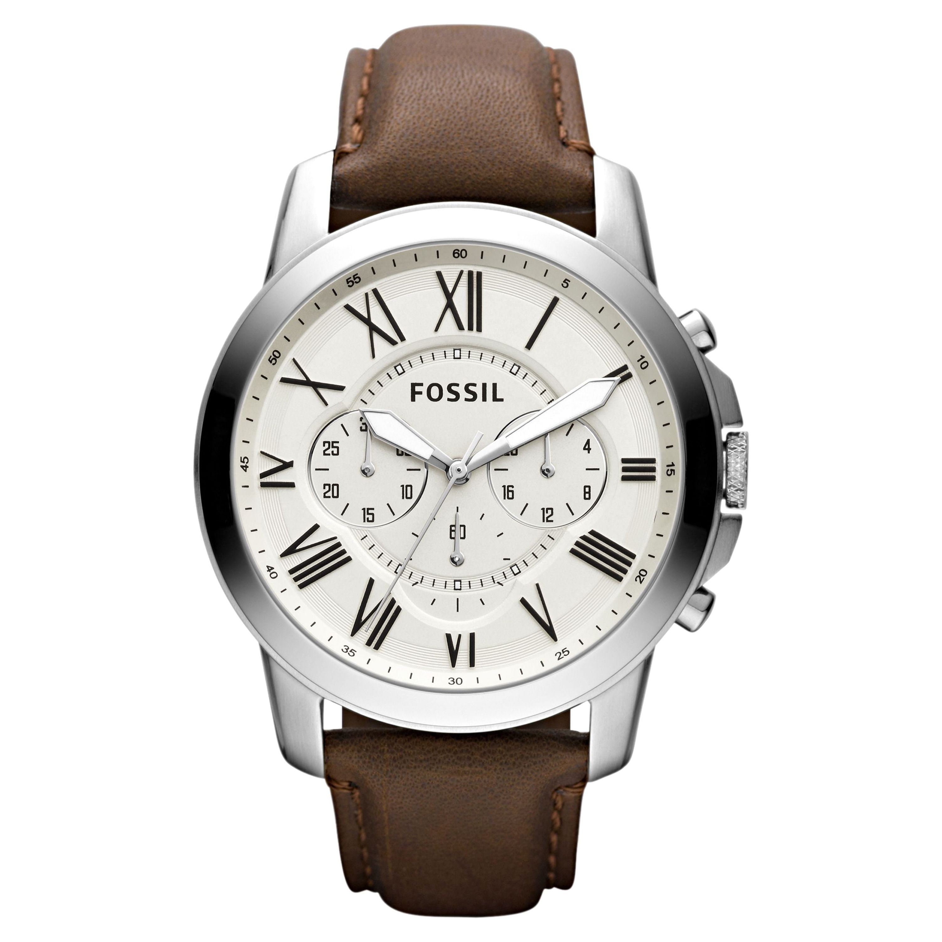 Fossil Men's Grant Leather Chronograph Watch (Style: FS4735) - Walmart.com Fossil Men's Grant Leather Chronograph Watch (Style: FS4735) - Walmart.com