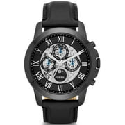 Fossil Mens Grant ME3028 Black Leather Japanese Automatic Fashion Watch