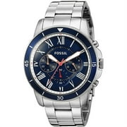 Fossil Mens Grant Sport Steel Chronograph Watch FS5238