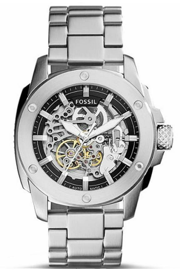 Men's ME3081 Silver Stainless-Steel Automatic Dress Watch