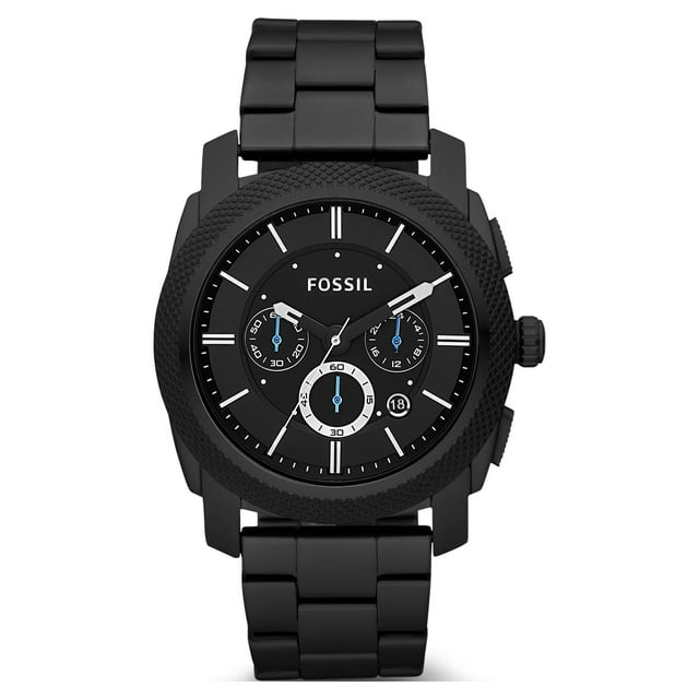Fossil Men's Machine Black Stainless Steel Chronograph Watch (Style ...