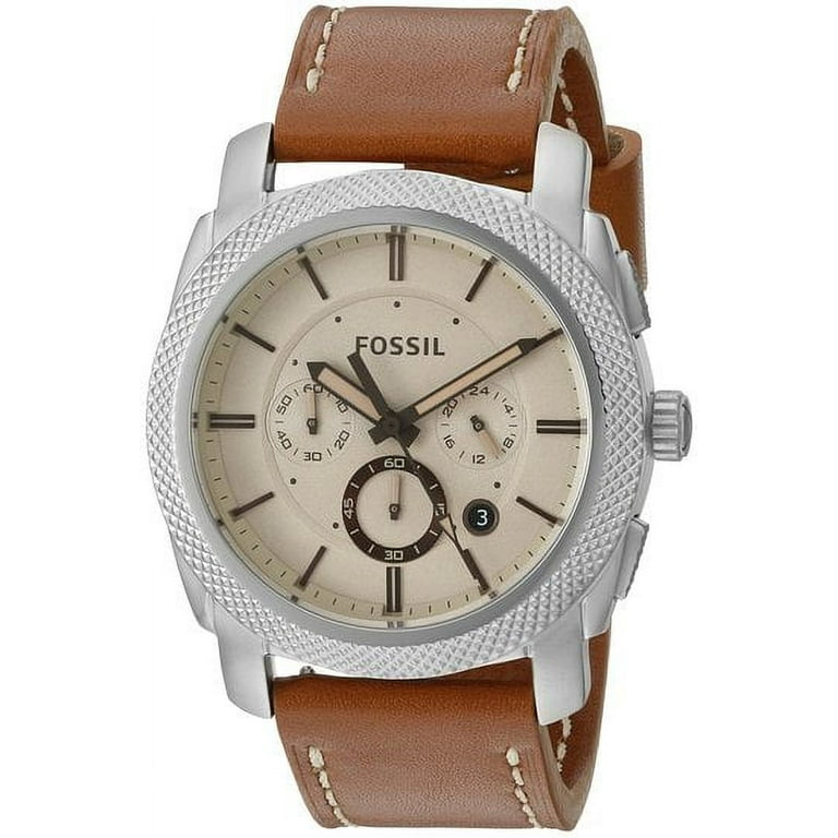 Fossil Men's Machine Leather Watch FS5131