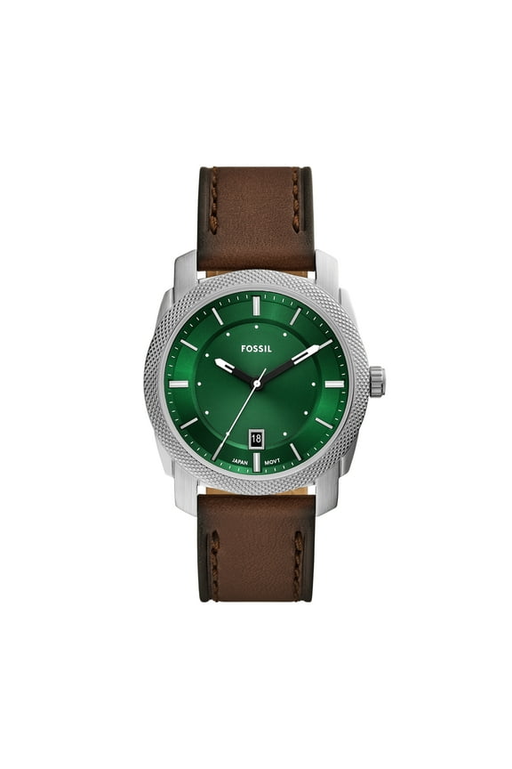 Men's Machine Three-Hand Date, Stainless Steel Watch