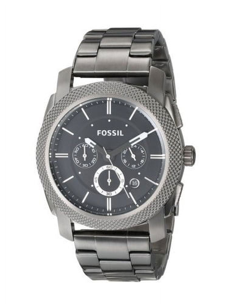 Black Stainless Steel Chronograph Quartz Wrist Watch