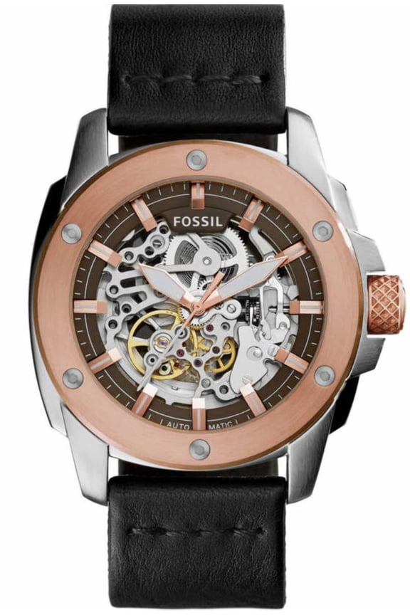 Men's Modern Machine Leather Watch, 45mm ME3082