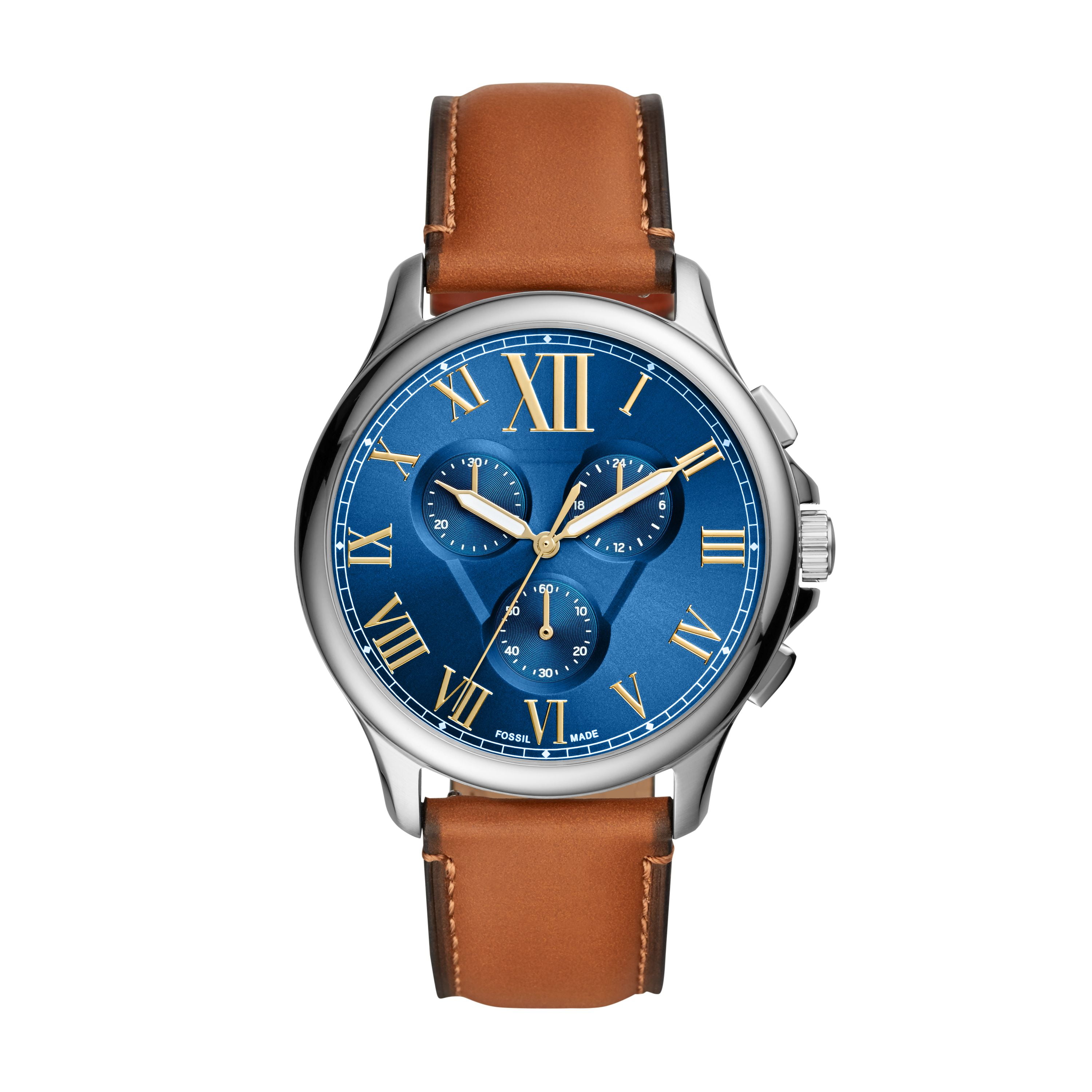 Fossil Men s Monty Chronograph Stainless Steel Watch FS5640 Walmart