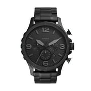 Fossil Men's Nate Chronograph, Black Stainless Steel Watch