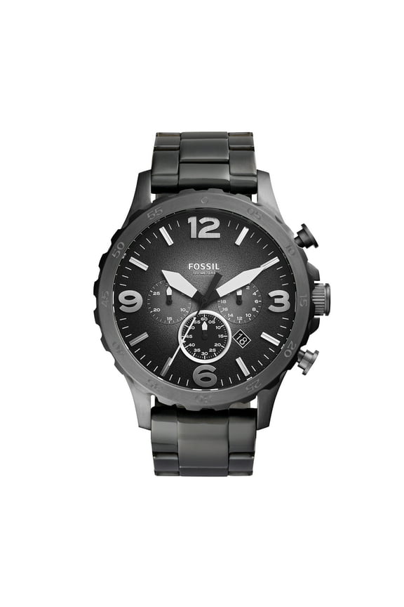 Men's Nate Chronograph, Smoke Stainless Steel Watch