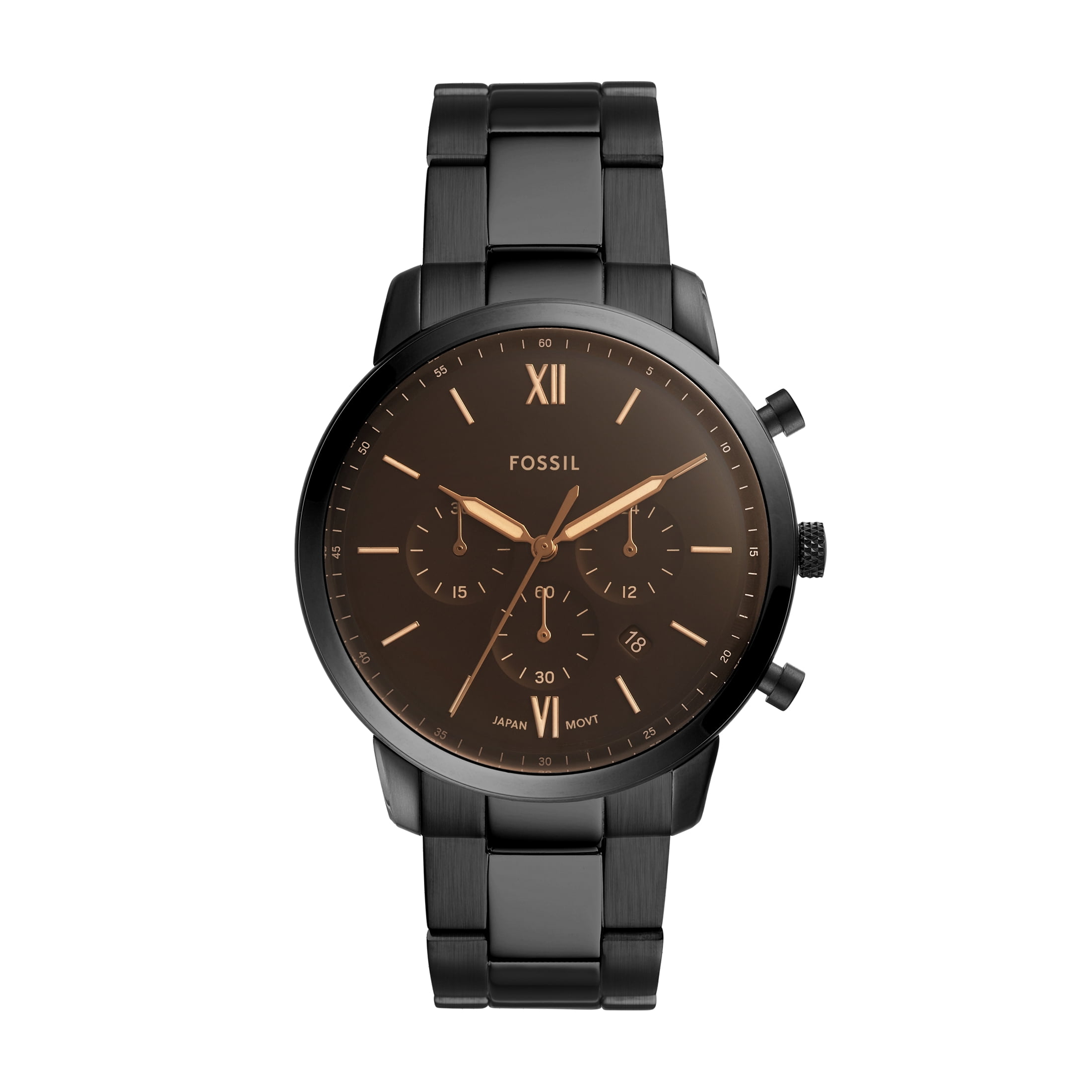 Fossil Men's Neutra Minimalist Chronograph Smoke Stainless