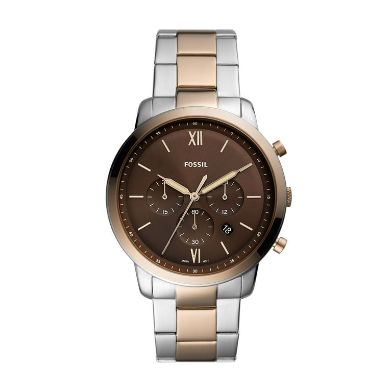Fossil Neutra Chronograph Fossil Tone Watch Fossil Men's Neutra Chronograph  Two-Tone Stainless Steel Watch