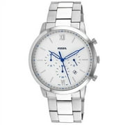 Fossil Mens Neutra FS5433 Silver Stainless-Steel Japanese Chronograph Dress Watch