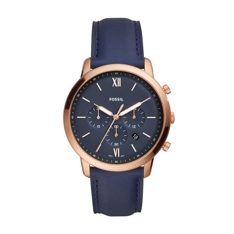 Fossil Men's Neutra FS5454 Gold Leather Japanese Chronograph
