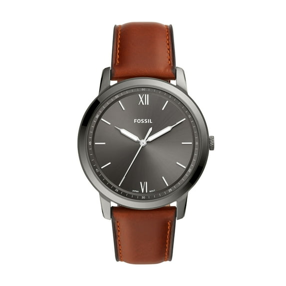 Fossil Men's The Minimalist Three-Hand, Smoke-Tone Stainless Steel Watch, FS5513
