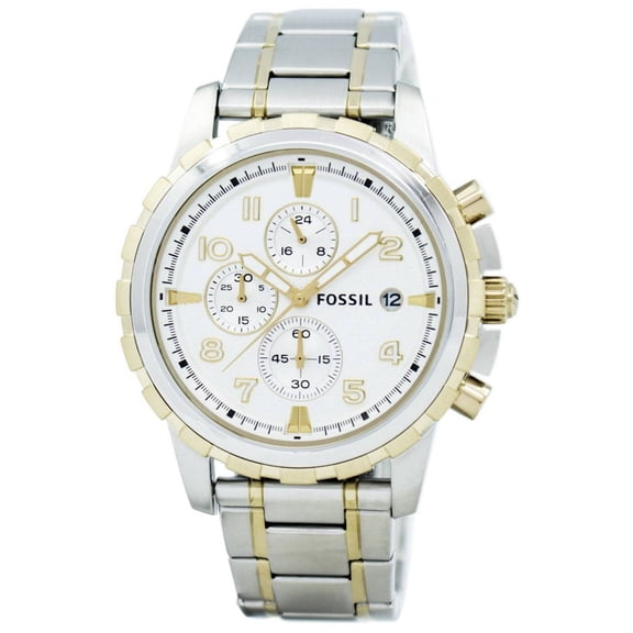 Fossil Men's Watch, Dean Quartz Stainless Steel Chronograph Watch for Men