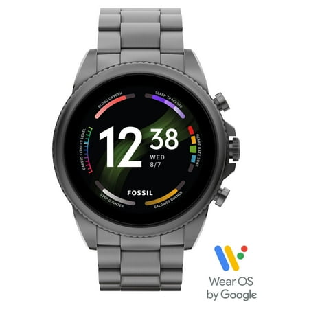 Fossil - Gen 6 Smartwatch 44mm Smoke Stainless Steel - Smoke