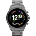 thumbnail image 1 of Fossil Mens Gen 6 Stainless Steel Touchscreen Smartwatch 44mm - Smoke - FTW4059R, 1 of 4