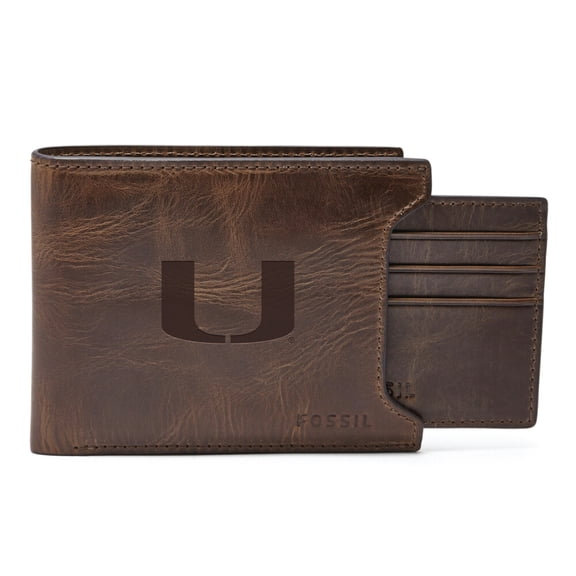 Fossil Miami Hurricanes Derrick Sliding 2-in-1 Wallet