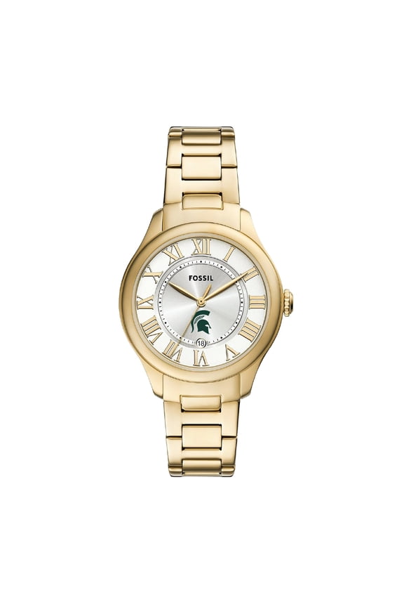 Michigan State Spartans Gilmore Gold Stainless Steel Watch