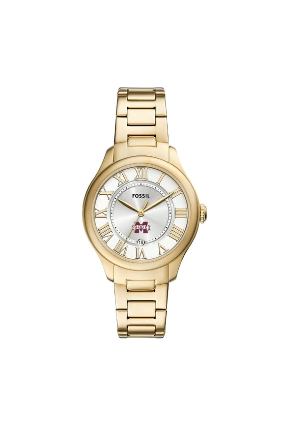 Mississippi State Bulldogs Gilmore Gold Stainless Steel Watch