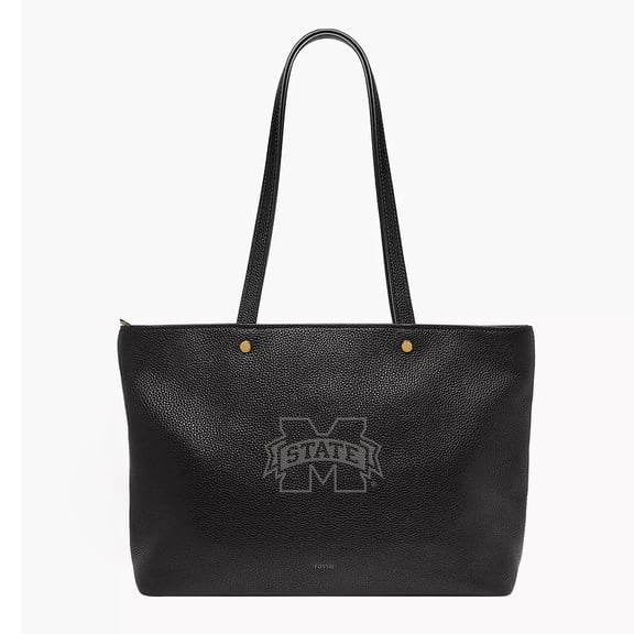 Fossil Mississippi State Bulldogs Jessie Leather Zip Tote