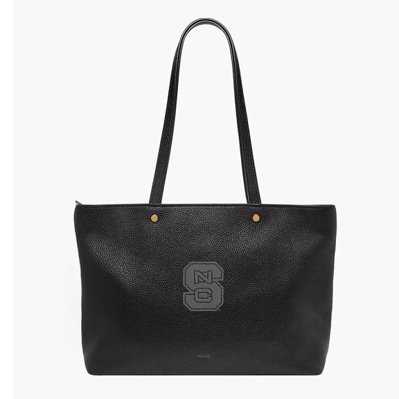 Fossil NC State Wolfpack Jessie Leather Zip Tote