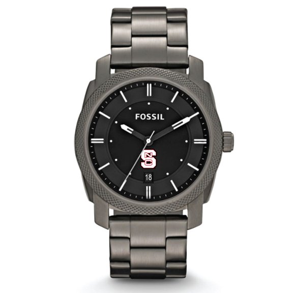 Fossil NC State Wolfpack Machine Smoke Stainless Steel Watch