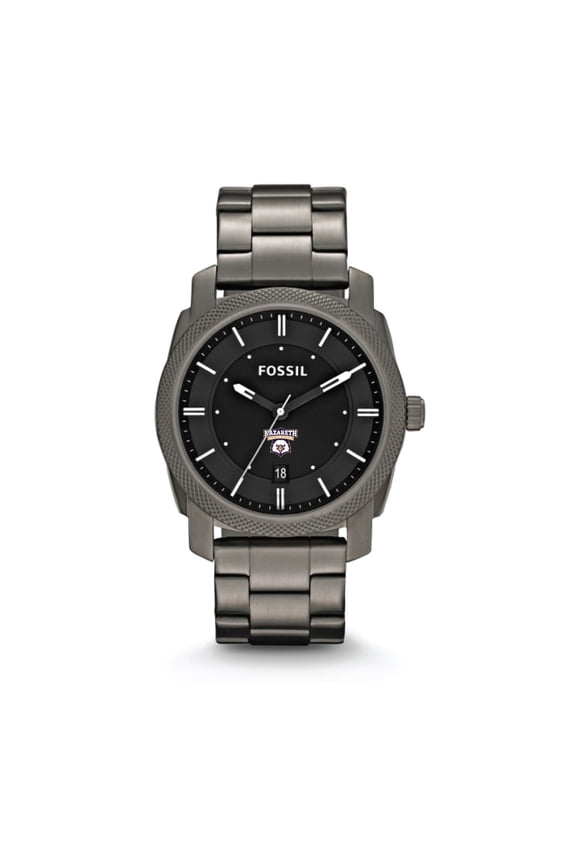 Nazareth College Golden Flyers Machine Smoke Stainless Steel Watch